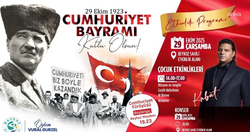Beykoz Belediyesi, Cumhuriyetin 102’nci yılını bir dizi etkinlikle kutlayacak. Gün