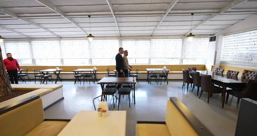 Buca Göksu Kafe, yenilenen yüzüyle hizmete açıldı Göksu Kafe, Buca Belediyesi tarafından kitap kafe konseptiyle yeniden hizmete