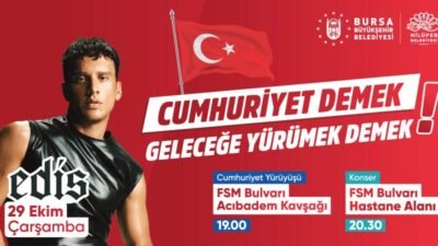Bursa Büyükşehir Belediyesi ve Nilüfer Belediyesi tarafından 29 Ekim Çarşamba
