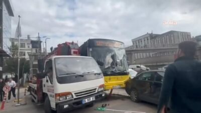 Çekmeköy’de Özel Halk Otobüsü’nün karıştığı zincirleme trafik kazasında 5 kişi