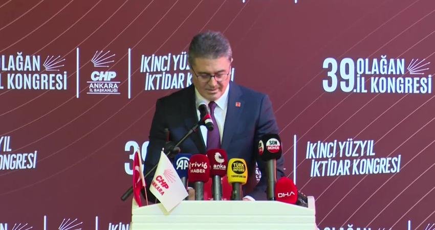 CHP 39. Ankara Olağan İl Kongresi'nde divan başkanlığına seçilen CHP