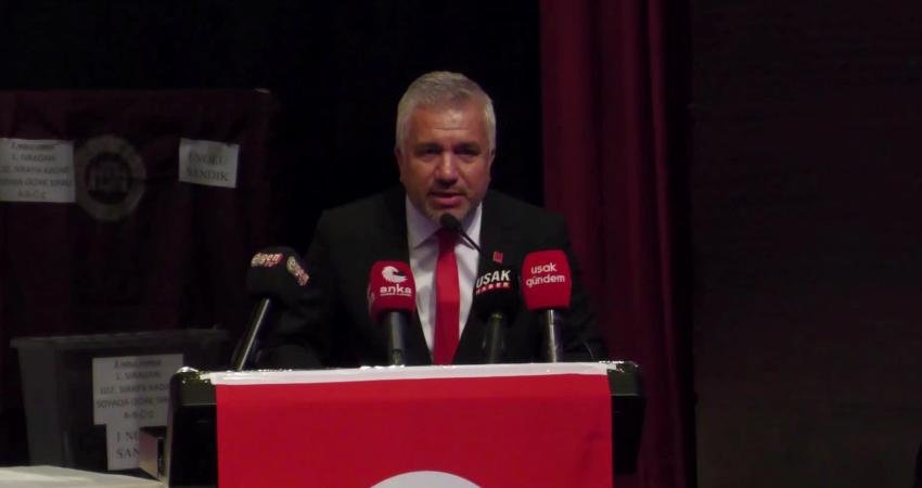 CHP 39. Uşak Olağan İl Kongresi'nde tek aday olan Celalettin
