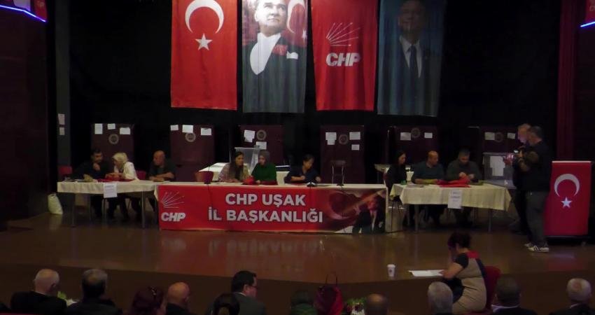 CHP 39. Uşak Olağan İl Kongresi'nde, tek aday olan Celalettin