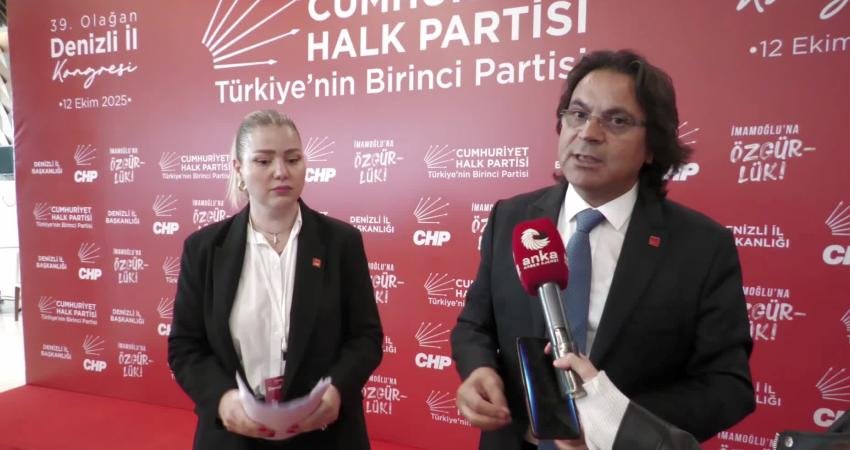 CHP 39. Olağan Denizli İl Kongresi'nde mevcut İl Başkanı Ali