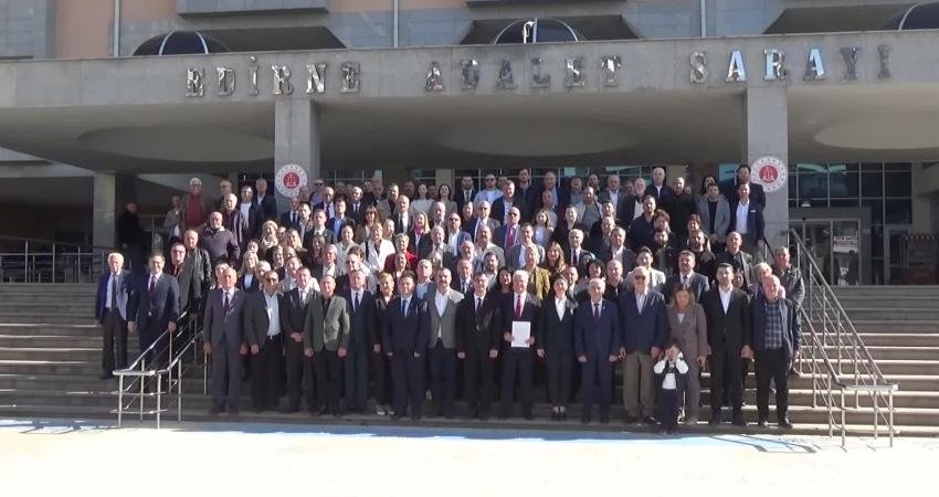 CHP'nin 39. Olağan Edirne İl Kongresi'nde başkanlığa seçilen Yücel Balkanlı