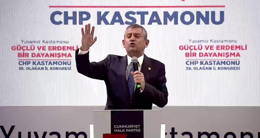 CHP Genel Başkanı Özgür Özel, partisinin Kastamonu 39. Olağan İl