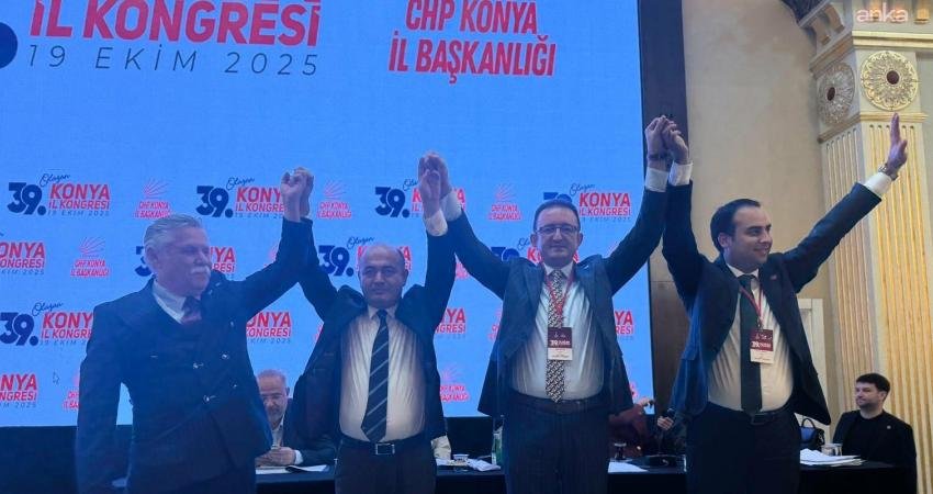 CHP 39. Olağan Konya İl Kongresi'nde Nejat Türktaş 314 oy