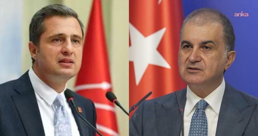 CHP Parti Sözcüsü Deniz Yücel, AK Parti Sözcüsü Ömer Çelik'e,