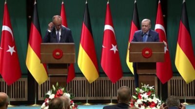 Cumhurbaşkanı Recep Tayyip Erdoğan, Almanya Şansölyesi Friedrich Merz ile yaptığı