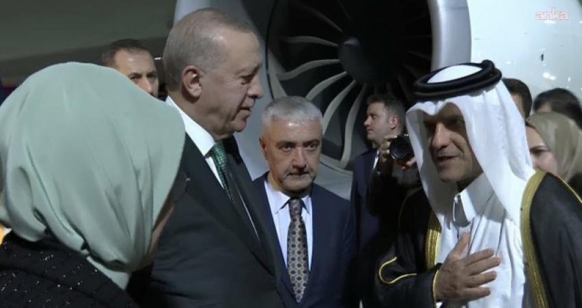 Cumhurbaşkanı Recep Tayyip Erdoğan, resmî ziyarette bulunmak üzere gittiği Katar'ın başkenti