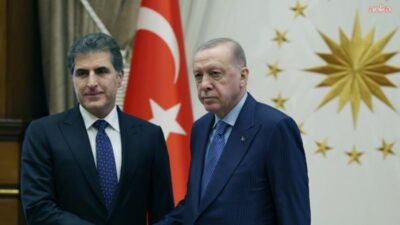 Cumhurbaşkanı Recep Tayyip Erdoğan, Irak Kürt Bölgesel Yönetimi (IKBY) Başkanı Neçirvan