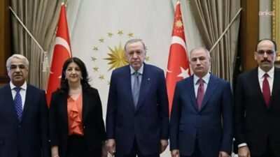 Cumhurbaşkanı Recep Tayyip Erdoğan ile DEM Parti İmralı Heyeti’nin, 28