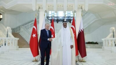 Cumhurbaşkanı Recep Tayyip Erdoğan resmi ziyareti kapsamında bulunduğu Katar’da, Katar