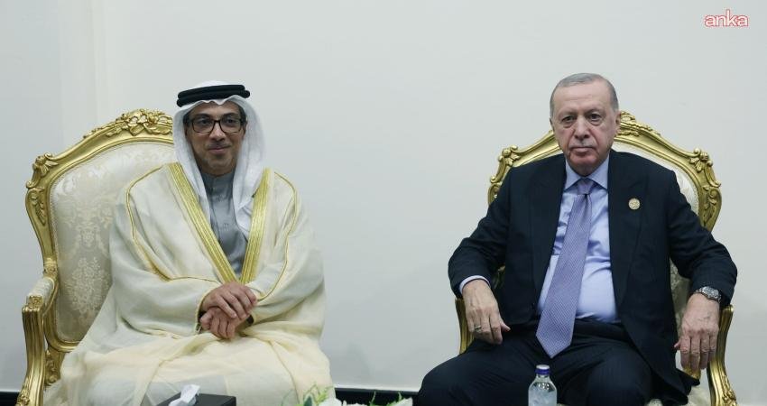 Cumhurbaşkanı Recep Tayyip Erdoğan, Barış Zirvesi için bulunduğu Mısır’da Birleşik Arap