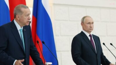 Cumhurbaşkanı Recep Tayyip Erdoğan, Rusya Devlet Başkanı Vladimir Putin ile