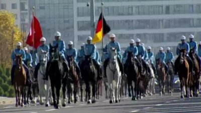 Cumhurbaşkanı Recep Tayyip Erdoğan, Beştepe'deki Cumhurbaşkanlığı'nda Almanya Başbakanı Friedrich Merz