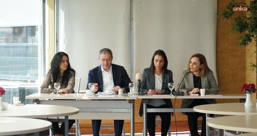DEM Parti Eş Genel Başkanları Tülay Hatimoğulları ile Tuncer Bakırhan,