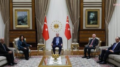DEM Parti İmralı Heyeti ile Cumhurbaşkanı Recep Tayyip Erdoğan'ın, Cumhurbaşkanlığı'nda