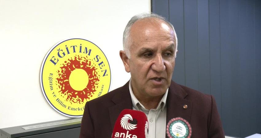 Eğitim Sen Genel Başkanı Kemal Irmak, Milli Eğitim Bakanlığı'nın (MEB),