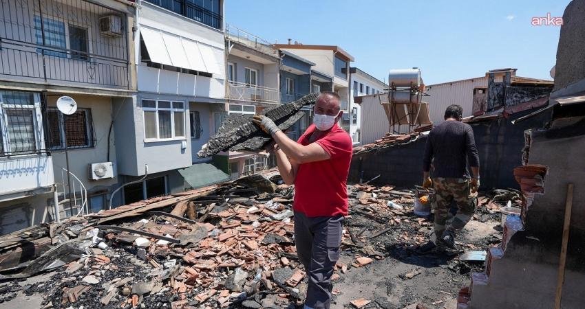 Gaziemir Belediyesi’nden yangında zarar gören evlere yardım eli Gaziemir Belediyesi, Beyazevler Mahallesi’nde meydana gelen ve yerleşim alanlarına da