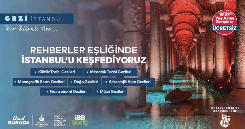 İstanbul Büyükşehir Belediyesi’nin (İBB) gençleri kentin tarihi, kültürü ve doğasıyla