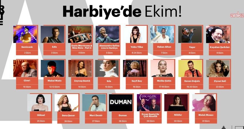 İstanbul’un simge mekânlarından Harbiye Cemil Topuzlu Açık Hava Tiyatrosu, ekim