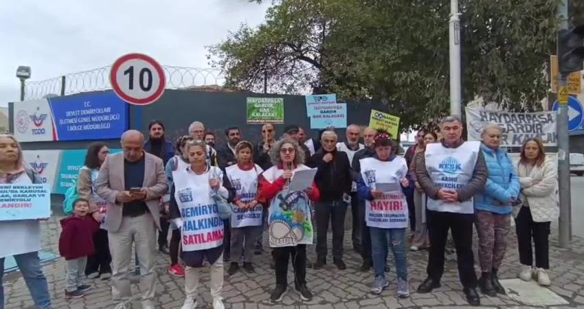 Birleşik Taşımacılık Çalışanları Sendikası (BTS), 717’nci Pazar eylemini Haydarpaşa Garı