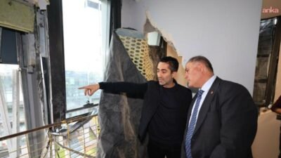 İstanbul Büyükşehir Belediye (İBB) Başkanvekili Nuri Aslan, bugün bir inşaat