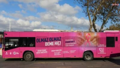 İstanbul Büyükşehir Belediyesi’ne (İBB) bağlı kuruluşlarından İETT, “Meme Kanseri Bilinçlendirme