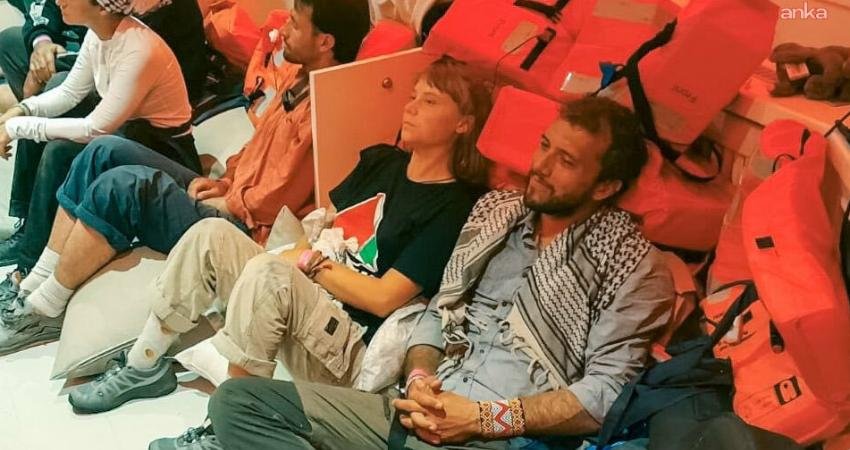 İsrail’in Küresel Sumud Filosu’na düzenlediği saldırı ardından önce Aşdod Limanı’nda