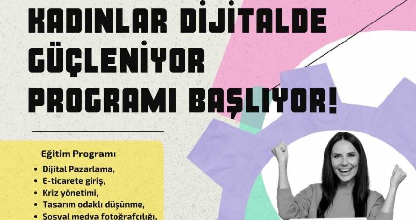 İzmir Büyükşehir Belediyesi’nden “Kadınlar Dijitalde Güçleniyor” programı İzmir Büyükşehir Belediyesi, Meslek Fabrikası Şube Müdürlüğü Dijital Gençlik Merkezi'nde