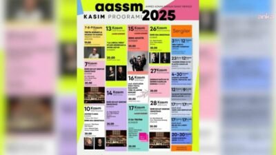 Ahmed Adnan Saygun Sanat Merkezi (AASSM), kasım ayında zengin bir