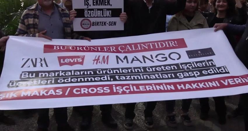 Tokat’ta CRS Şık Makas Tekstil fabrikası işçilerinin maaş ve tazminat