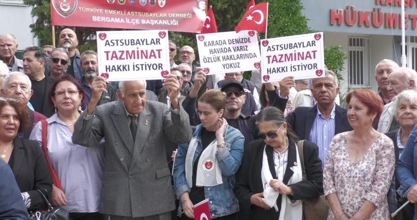 Türkiye Emekli Astsubaylar Derneği İzmir İl Başkanlığı, Karşıyaka’da tazminat ve