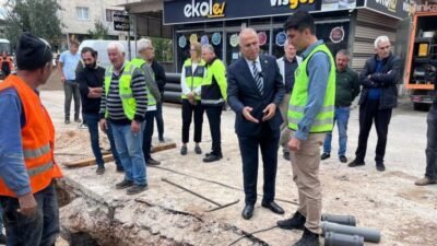 İzmir Büyükşehir Belediyesi İZSU Genel Müdürlüğü’nün Gaziemir’in Sarnıç Mahallesi’nde 205