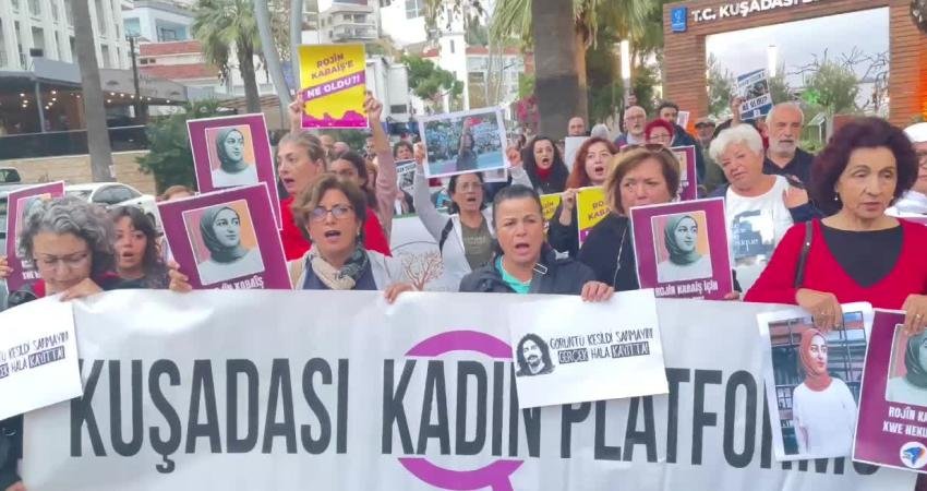 Kuşadası’nda çevre ve kadın örgütleri, Rojin Kabaiş ve gazeteci Hakan