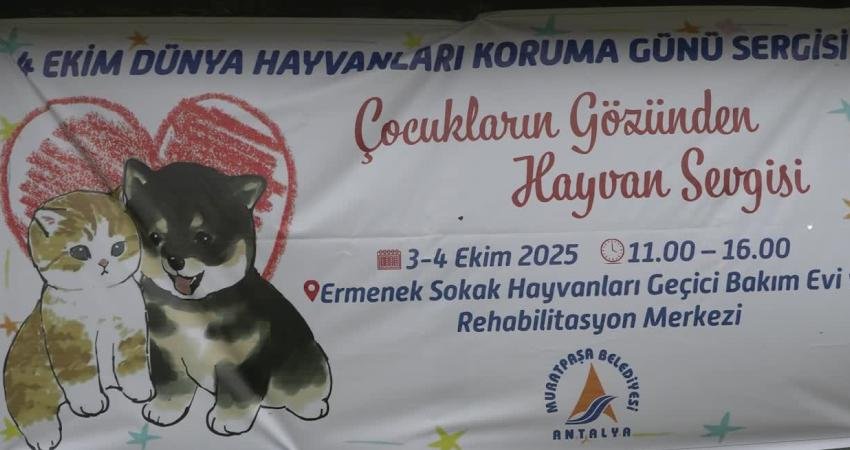 Muratpaşa Belediyesi, 4 Ekim Dünya Hayvanları Koruma Günü kapsamında düzenlediği