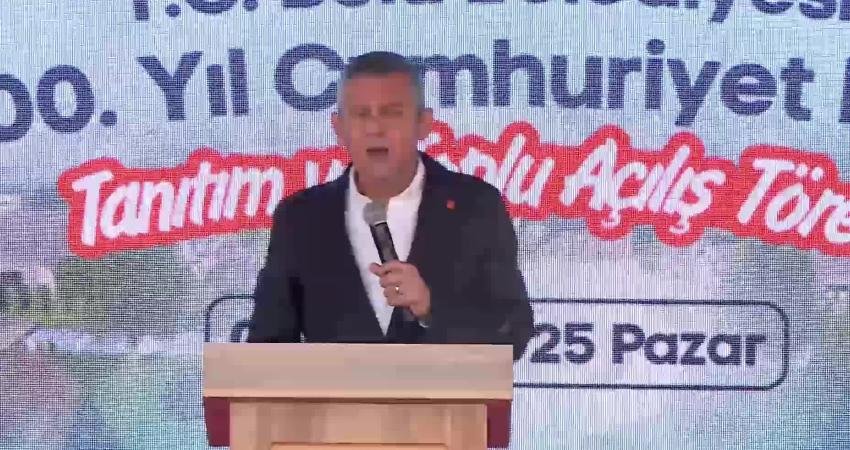 CHP Genel Başkanı Özgür Özel, Bolu Belediyesi’nin hizmet binalarının açılış