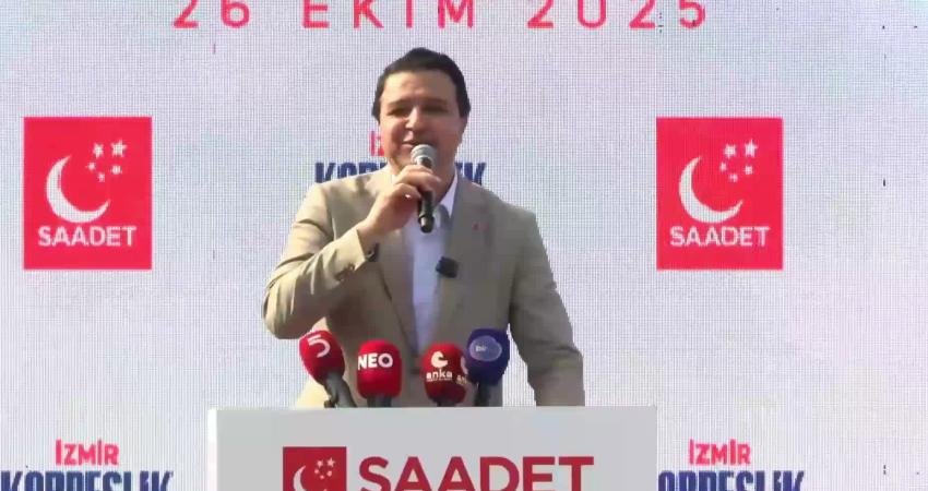 Saadet Partisi Genel Başkanı Mahmut Arıkan, "Memleket yanıyor. Siz bir