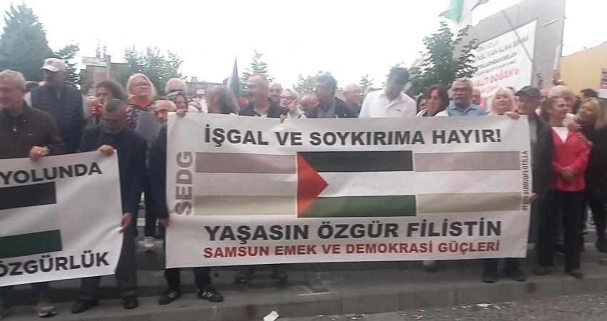 Samsun Emek ve Demokrasi Güçleri, Gazze’ye insani yardım ulaştırmak üzere