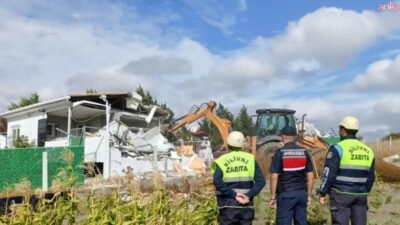 Silivri Belediyesi, Değirmenköy Mahallesi’nde bulunan tarım arazilerine yapılan kaçak ve