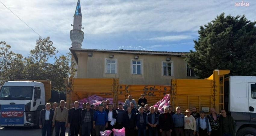 Silivri Belediyesi, belediye arazilerinde yetiştirilip hasat edilen buğday tohumlarını vatandaşlara