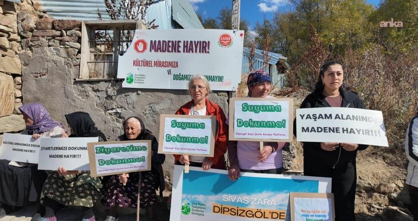 Sivas’ın Zara ilçesine bağlı Dipsizgöl köyünde Barit Maden Türk A.Ş.