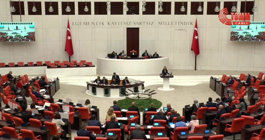 TBMM Genel Kurulu'nda konuşan CHP Muğla Milletvekili Gizem Özcan, "Üniversitelerde yemek