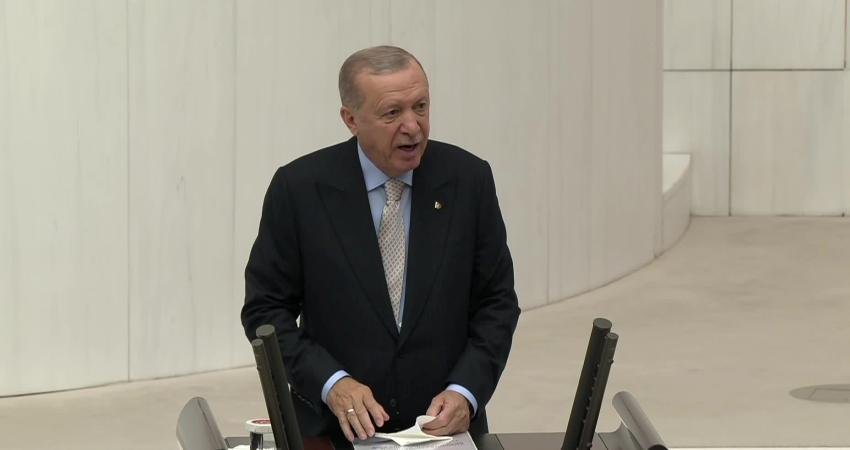 TBMM'de yeni yasama yılının açılışı dolayısıyla düzenlenen özel oturumun ardından