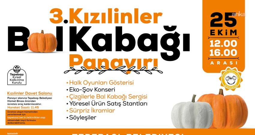 Tepebaşı Belediyesi tarafından bu yıl üçüncüsü düzenlenecek “Kızılinler Bal Kabağı