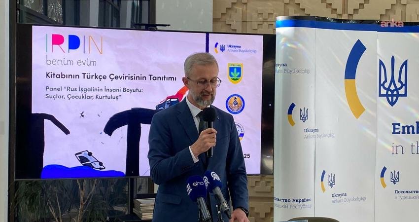 Ukrayna Ankara Büyükelçiliği’nde “İrpin- Benim Evim” kitabı tanıtıldı; Rusya ile savaşın insani boyutu panelde ele alındı Ukrayna’nın Ankara Büyükelçiliği’nde düzenlenen panelde, “İrpin Benim Evim” adlı kitap