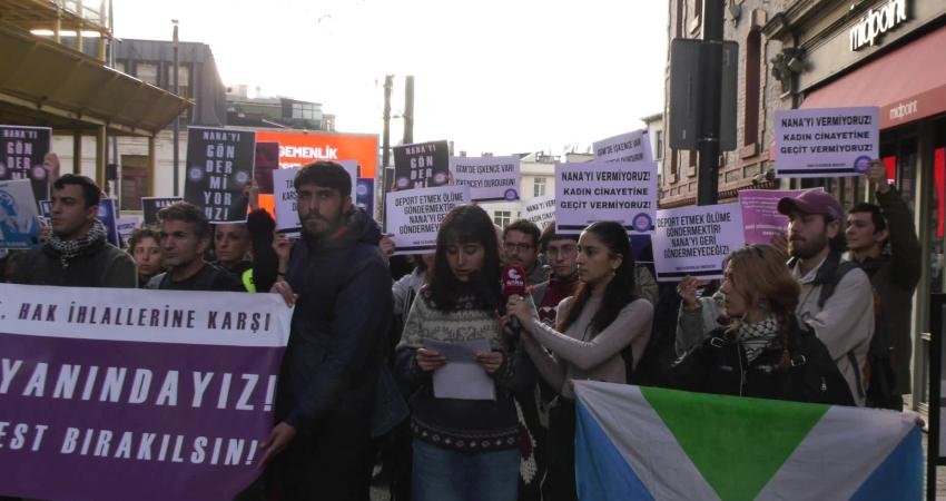 Nana’ya Özgürlük İnisiyatifi, İstanbul Üniversitesi’ndeki yemek zamları protestosuna katıldığı gerekçesiyle gözaltına