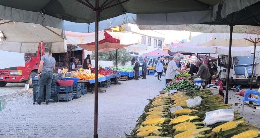 Osmaniye'nin Kadirli ilçesinde semt pazarına gelen vatandaşlar, fiyatların artmasından dert