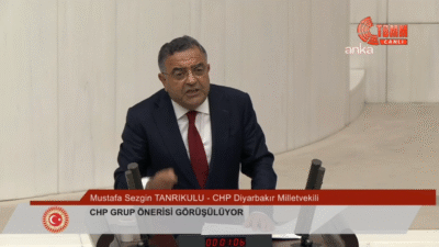 CHP Diyarbakır Milletvekili Sezgin Tanrıkulu, TBMM Genel Kurulu'nda, "Genel Başkanı'mız